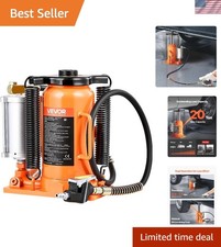 20 Ton Air Hydraulic Bottle Jack 10.4-19.7 Inch Range Durable Lightweight 20 Ton Air Hydraulic Bottle Jack 10.4-19.7 Inch Range Durable Lightweight
