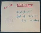 SECRET MILITARY ENVELOPE FRENCH STATE WW2 COVER 784
