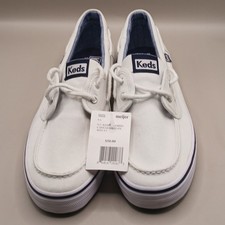 Keds Baybird Canvas Boat Ox Women's Size 9 And 1/2 Color White