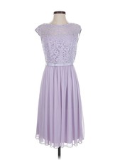 David's Bridal Women Purple Cocktail Dress 4