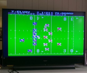 🏈 NES Tecmo Bowl RARE 1st Edition!Black Seal & Eric Dickerson Ex-Rental WORKS!