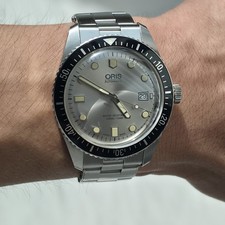 Oris Divers Sixty-Five Automatic Watch 42mm Silver/Gray Dial Full Set