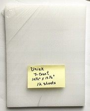 Quick Count 7 Mesh Clear Plastic Canvas - 10.5 x 13.5 - 12 Sheets - New