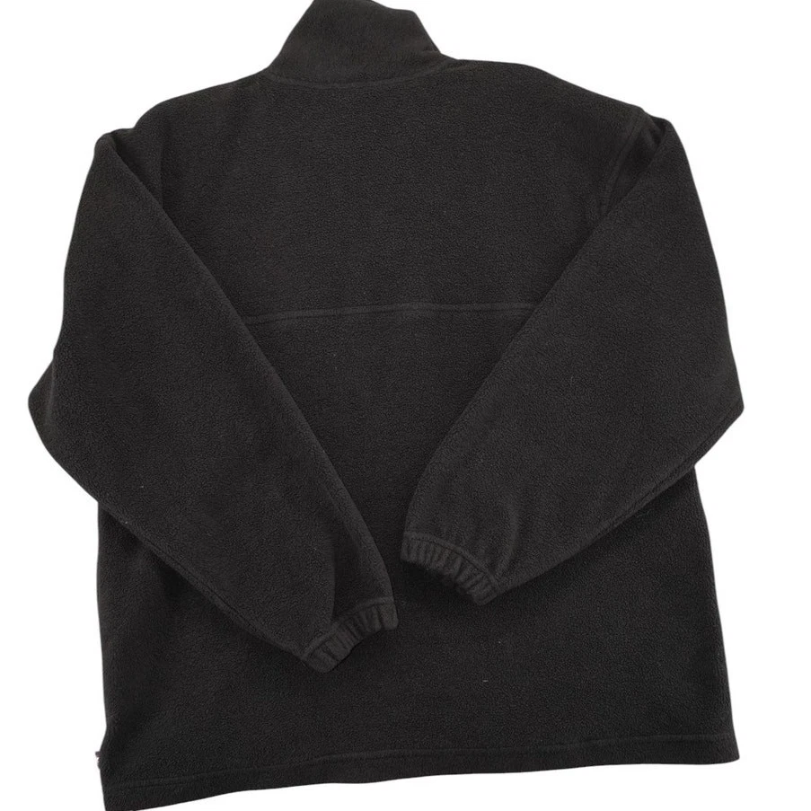 复古 Pro Player 匹兹堡钢人队羊毛套衫黑色 1⁄4 拉链刺绣 — 第 3/4 张图片