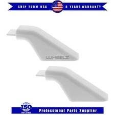 Pair WB7X7189 for GE range Oven Door Handle White End Cap AP2019455 WB07X7189
