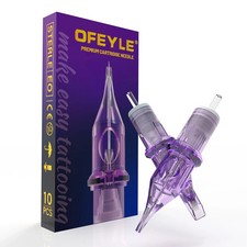 10-100Pcs Professional Sterile Purple Tattoo Cartridge Needle Shader RL RS RM M1