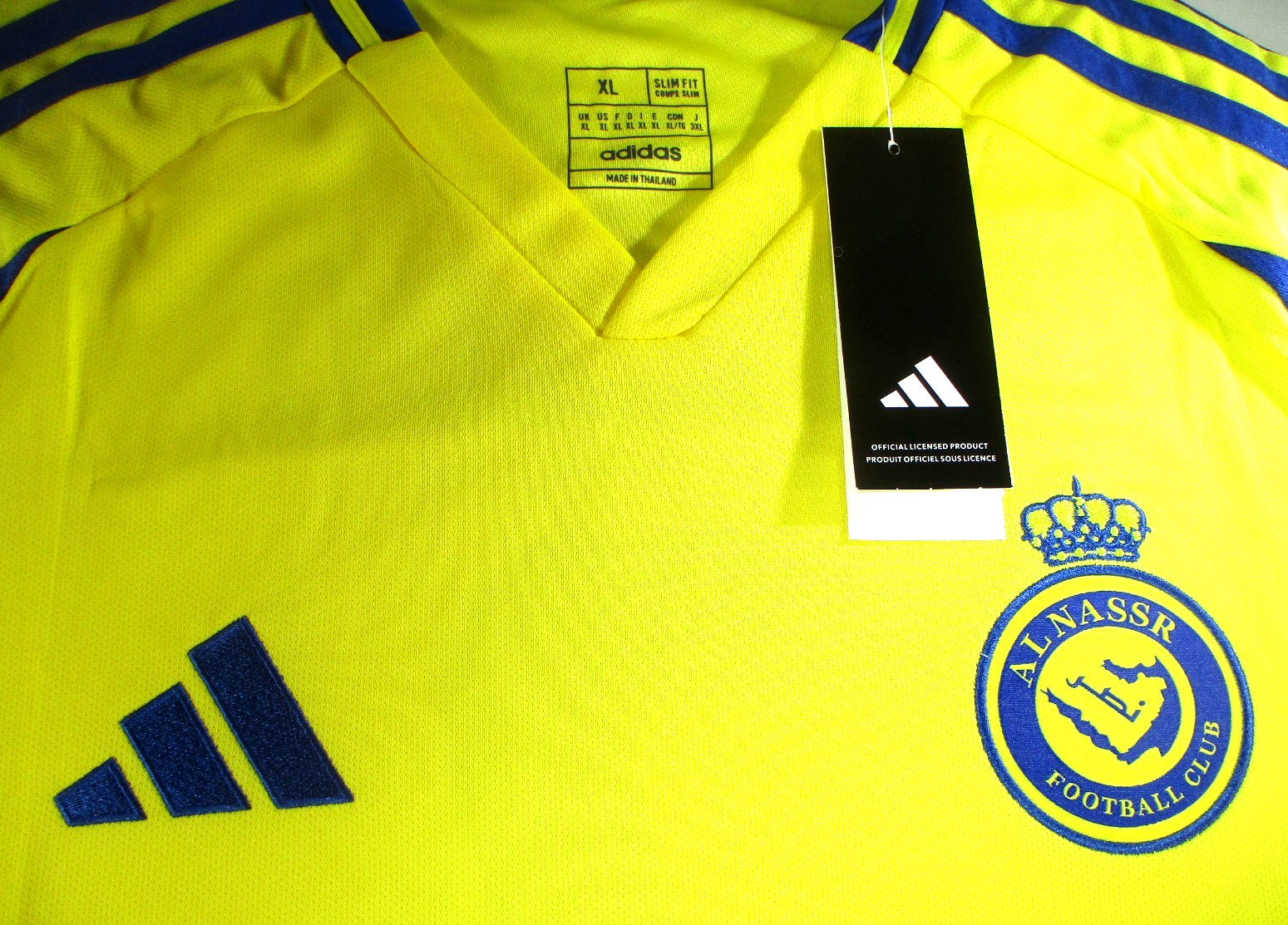 Cristiano Ronaldo / Autographed Al-Nassr Adidas Aeroready Soccer Jersey / PSA view 6