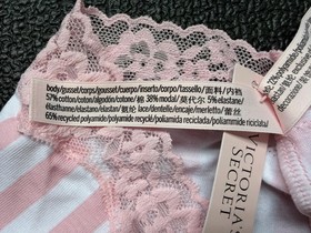 5-Pack Victoria&rsquo;s Secret sz M Cotton Lace-Trim Cheeky Panty Bundle Lot Set