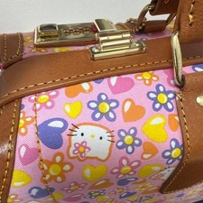 Valigetta baule Sanrio Hello Kitty 1998 rosa floreale retrò anni 90 vintage...