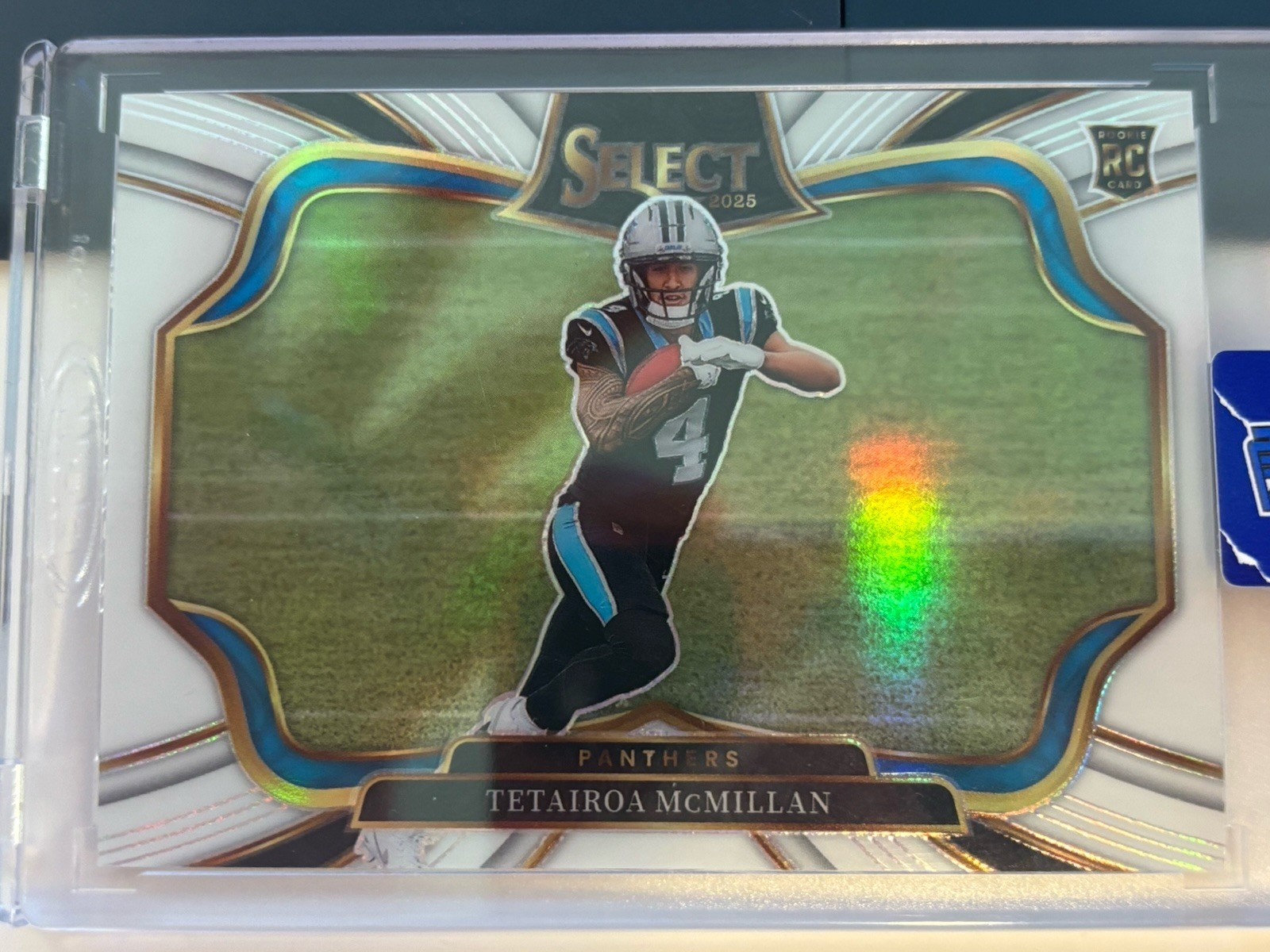 2025 Panini Select Tetairoa McMillan /35 Field Level White Prizm SSP RC Panthers