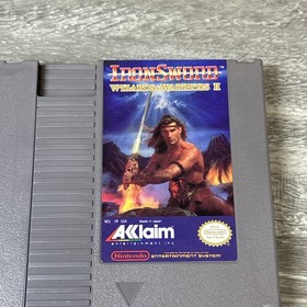 IronSword: Wizards & Warriors II e manuale (Nintendo NES, 1989) testato funzionante