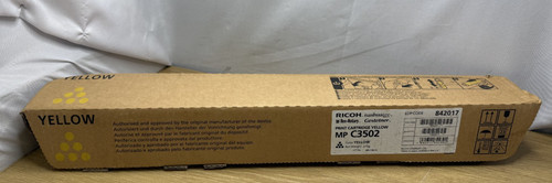 Original Ricoh 842017 Gelb Tonerkassette 18000 Seiten - C3502 - Neu