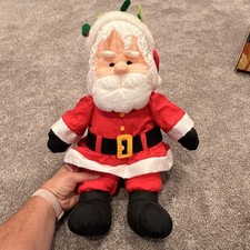 Vintage 90s Dakin Stuffed 1993 Santa Claus Pa...