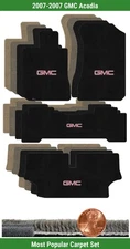 Lloyd Custom Ultimat Carpet Mat Set for 2007 GMC Acadia w/Logo (4 pieces) #NCG