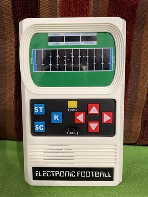 Retro 2017 Mattel Basic Fun Football Electronic Handheld Game Tested Sound Works