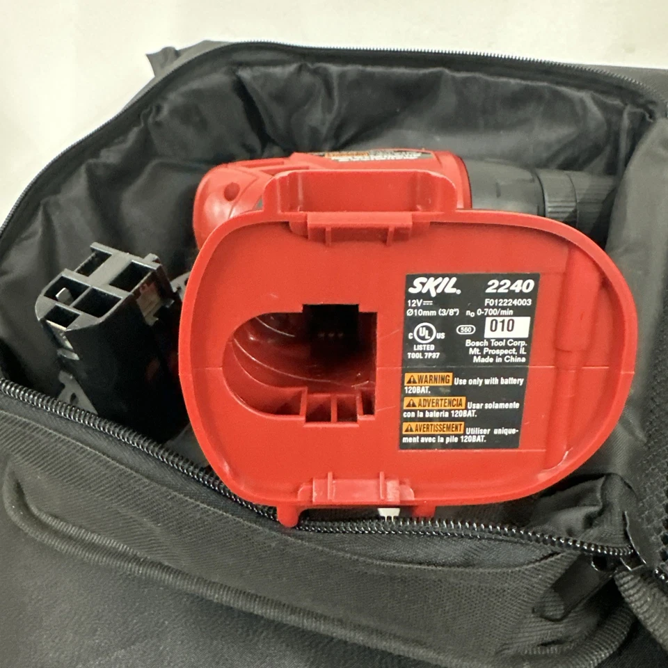 Skil 12v Variable Speed Drill w/Battery Model: 2240 New With Manual & Case - Image 4 of 4