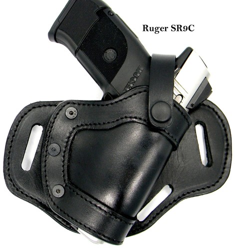 Right Hand SIDE or SMALL OF BACK Leather Belt Holster CHOOSE GUN & COLOR - Picture 7 of 15