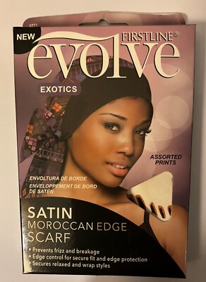 Firstline Evolve Exotics Satin Moroccan Edge Wrap Scarf w/Free