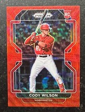 2022 Panini Prizm Prizms Red Wave Cody Wilson #94 21/99