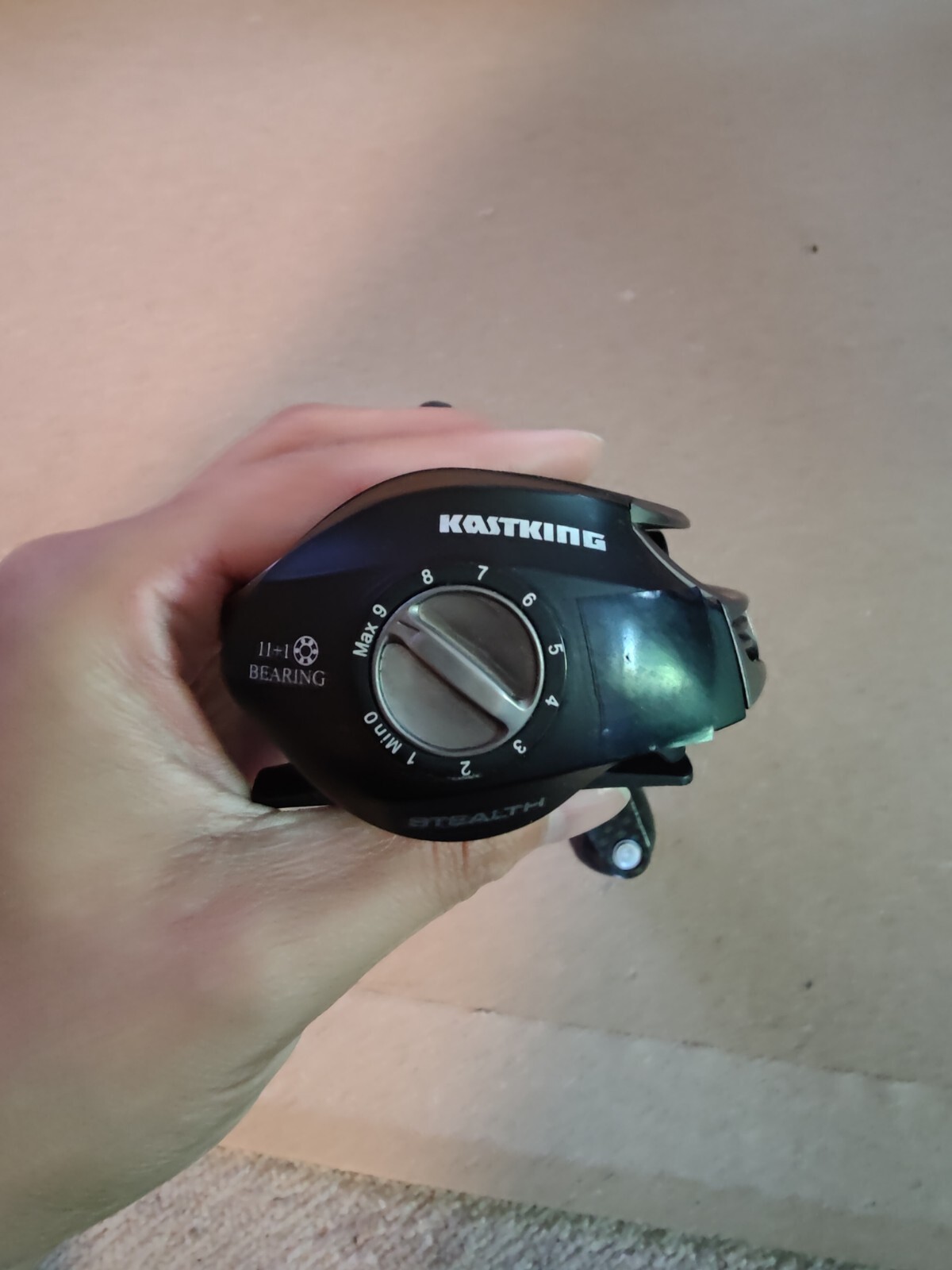 Kastking Stealth Carbon Fiber Baitcasting Reel Left Hand Gear Ratio 7.0