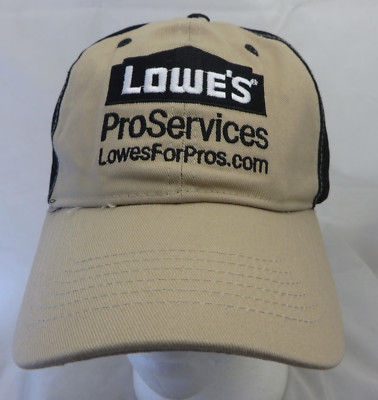 #ad Lowes Proservices baseball cap hat adjustable v hardware lumber retailer $18.99