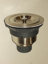 NEW Ruvati 3-Pc Kitchen Sink Drain Strainer w/Handle Mesh Basket Stainless Steel