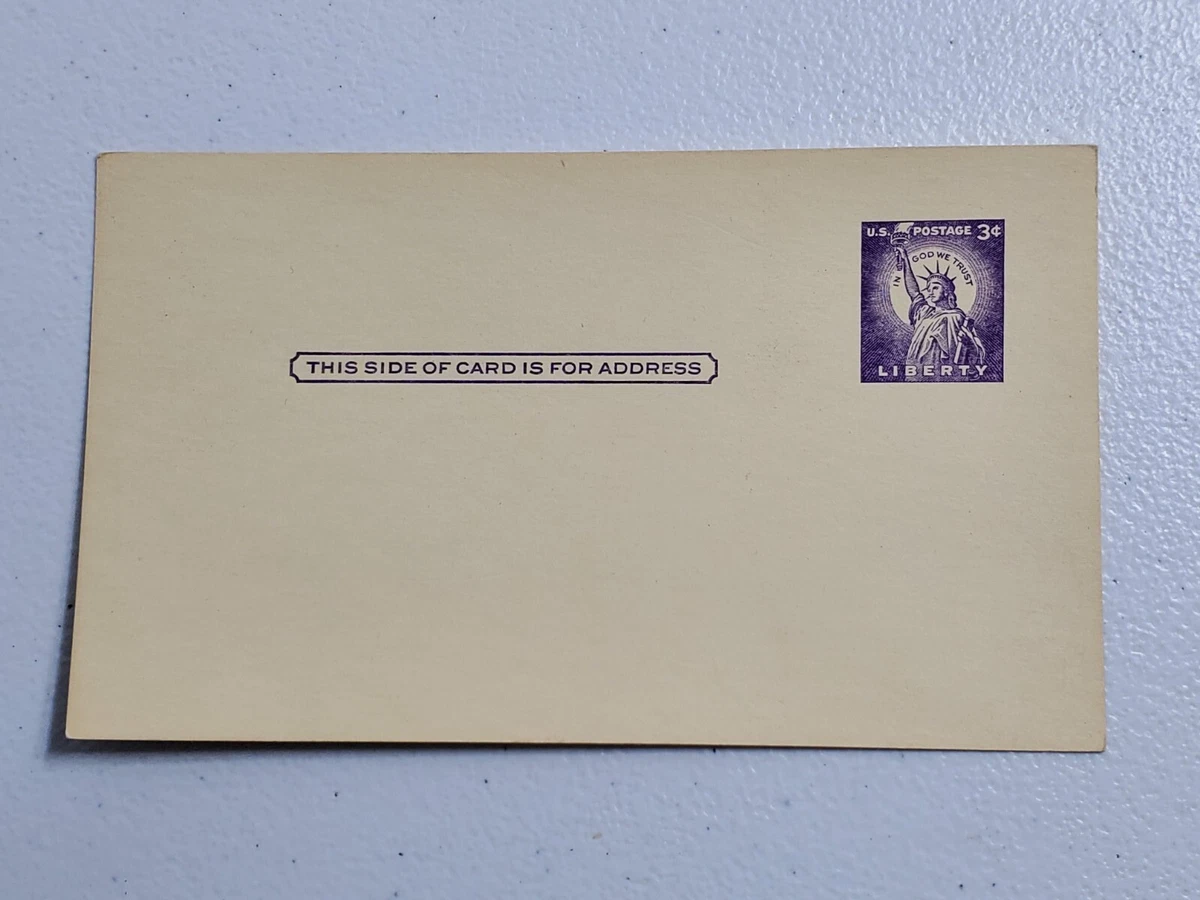 3 Cent Full Corner US Back of Book Postal Cards & Stationery for