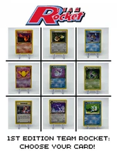 1st Edition Team Rocket Pokemon Cards - Near Mint (NM) / LP - Choose your Cards!