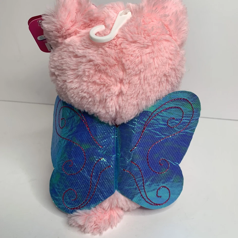 Novo brinquedo de pelúcia Barbie rosa fada porquinho 7” saco de feijão - Imagem 3 de 4