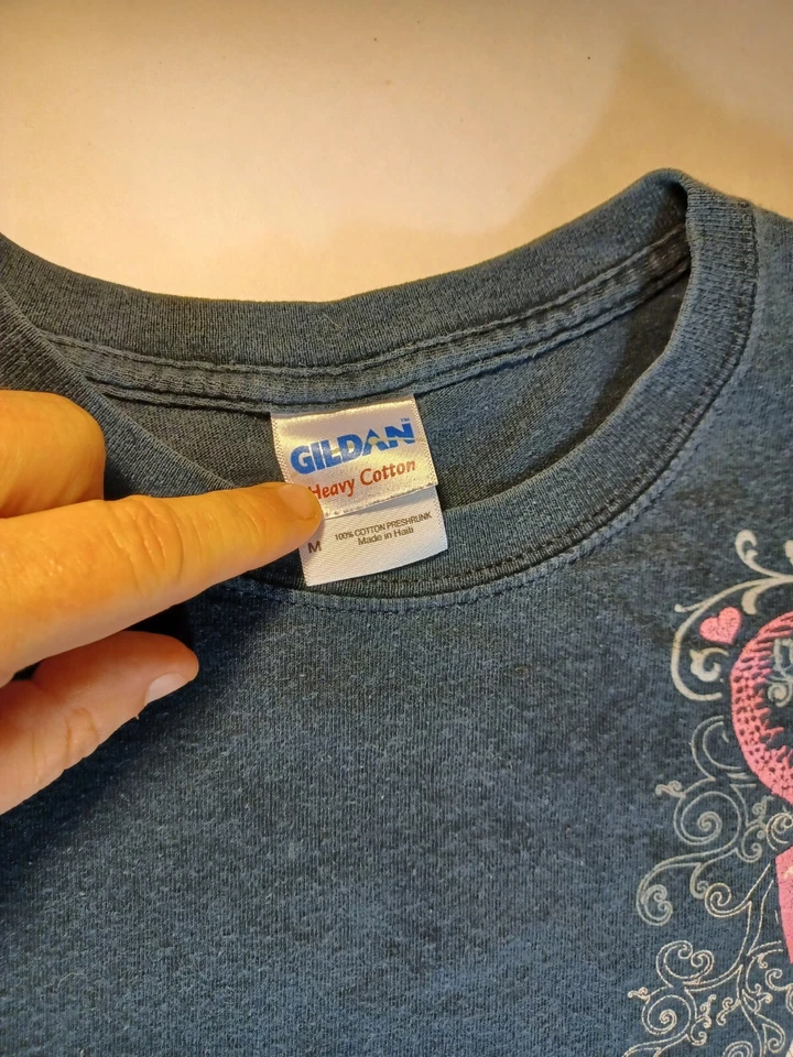 Logans Roadhouse женщин Med экипажа футболка вера мужество надежда любовь сила винтажный - Изображение 4 из 4