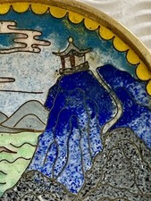 景泰蓝古董日本盘子| eBay 景泰蓝古董日本盘子| eBay