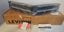Leviton Angeled Panel Style CAT6 48 Port Patch Panel Black 69587 - L48
