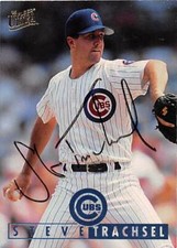Steve Trachsel autographed baseball card (Chicago Cubs) 1995 Fleer Ultra #140