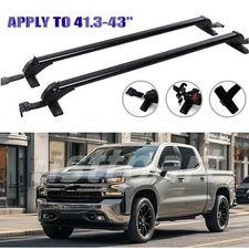 2x Cross Bar Roof Rack Luggage Cargo Carrier For Chevy Silverado 1500 2500 3500