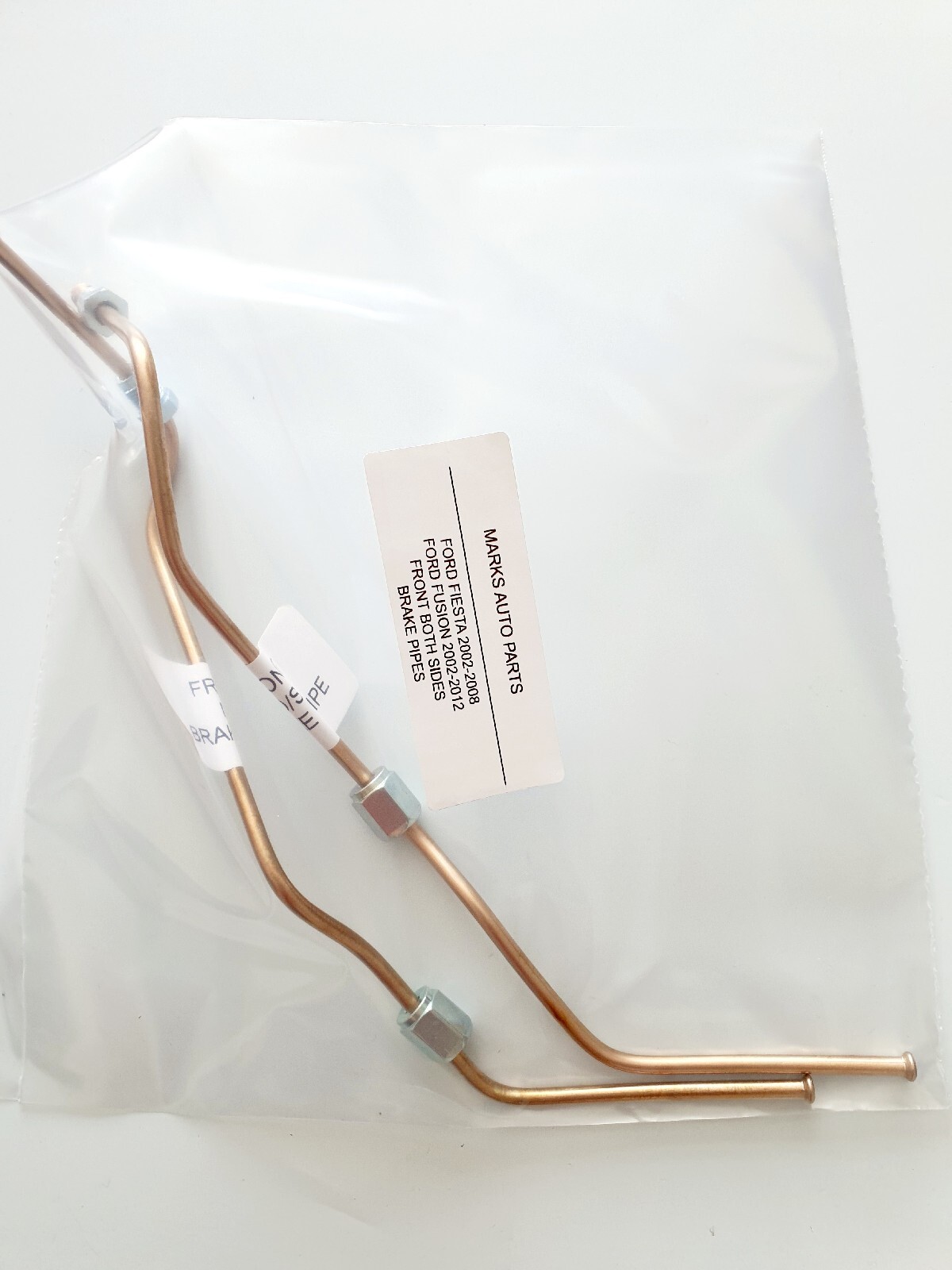 FRONT SET BRAKE PIPES FOR FORD FIESTA 20022008 & FUSION 20022012 eBay