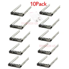  10 Pack 2.5" SAS/SATA Drive Caddy Tray for Dell PowerEdge R510 R610 R730XD