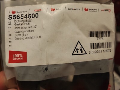 SAUNIER DUVAL S5654500 Gelenkdichtungssatz x3 Abzieher Kesselteile Neu