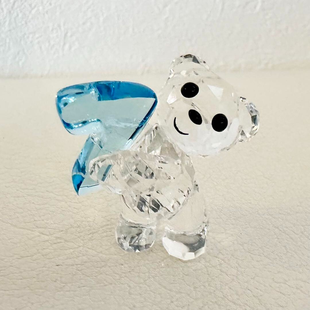 スワロフスキークリスベアNO7 Swarovski Crystal Kris Bear No.7 figurine From JP Used No