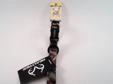 SMALL ADJ. REAL TREE MX5 CAMO COLOR NYLON DOG COLLAR FREE  HANG TAG