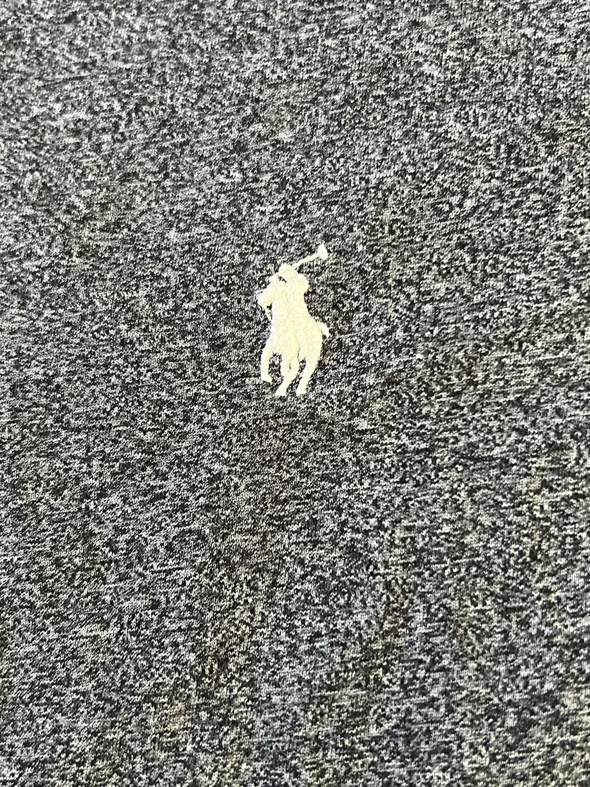 Polo Ralph Lauren T Shirt Uomo XL Camicia Grigia Ricamata Pony Vestibilità Personalizzata