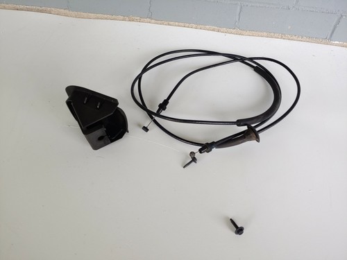 2010-2012 Ford Fusion Hood Release Cable Handle with Screws Milan Trim Black - Picture 3 of 10