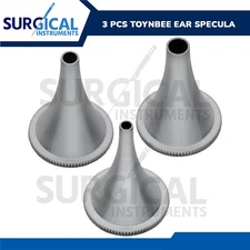 TOYNBEE Ear Specula (Speculum) set of 3 Pcs Stainless Steel German Grade
