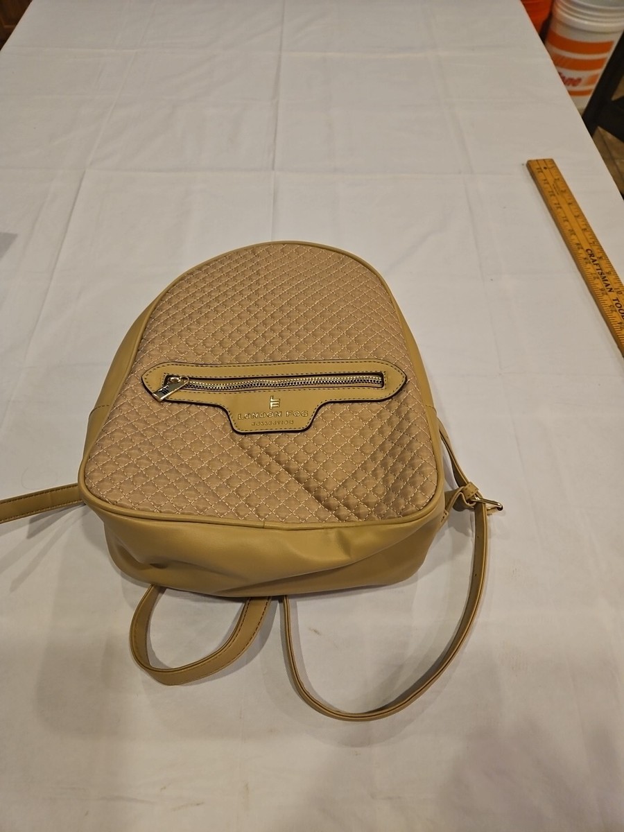 London Fog Tan Quilted Backpack NWT London Fog Quilted Backpack in Tan color | Mercari main image 4