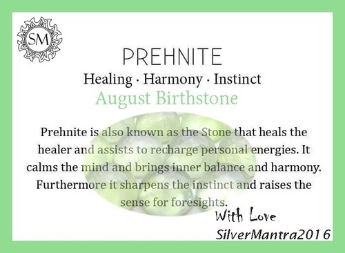 Colgante de piedras preciosas de prehnita natural bohemio de plata de ley 925 para mujer I19 - Imagen 6 de 8