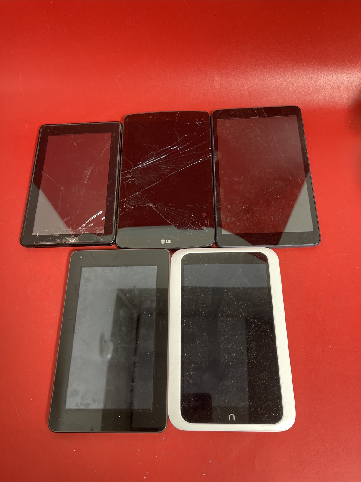 Tablet Bundle lot of 5 For Parts! #1-image