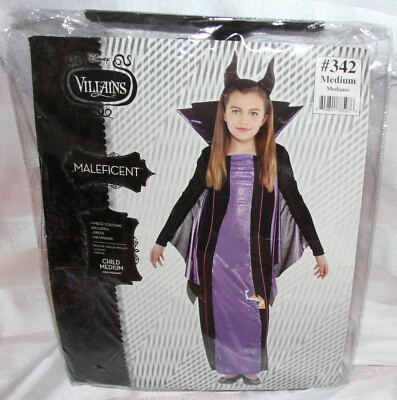 Disney Villians Maleficent Halloween Costume Girls M Dress Only Child Descendant