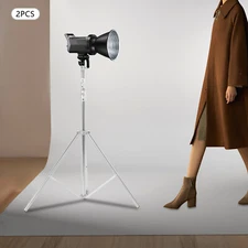 2pcs Photography Studio Lighting Softbox Photo Light Muslin Backdrop Stand Kit~