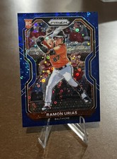 Ramon Urias /199 BLUE DONUT CIRCLES ROOKIE SP Prizm 221 Baltimore Orioles 