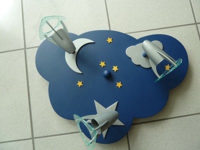 Kinderzimmerlampe Wolke Mit 3 Strahler Ebay