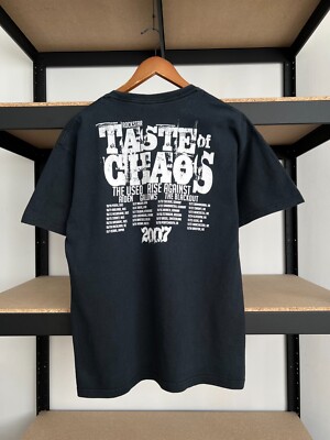 Vintage 2007 Taste of Chaos Music Festival Black T-shirt Sz M | eBay